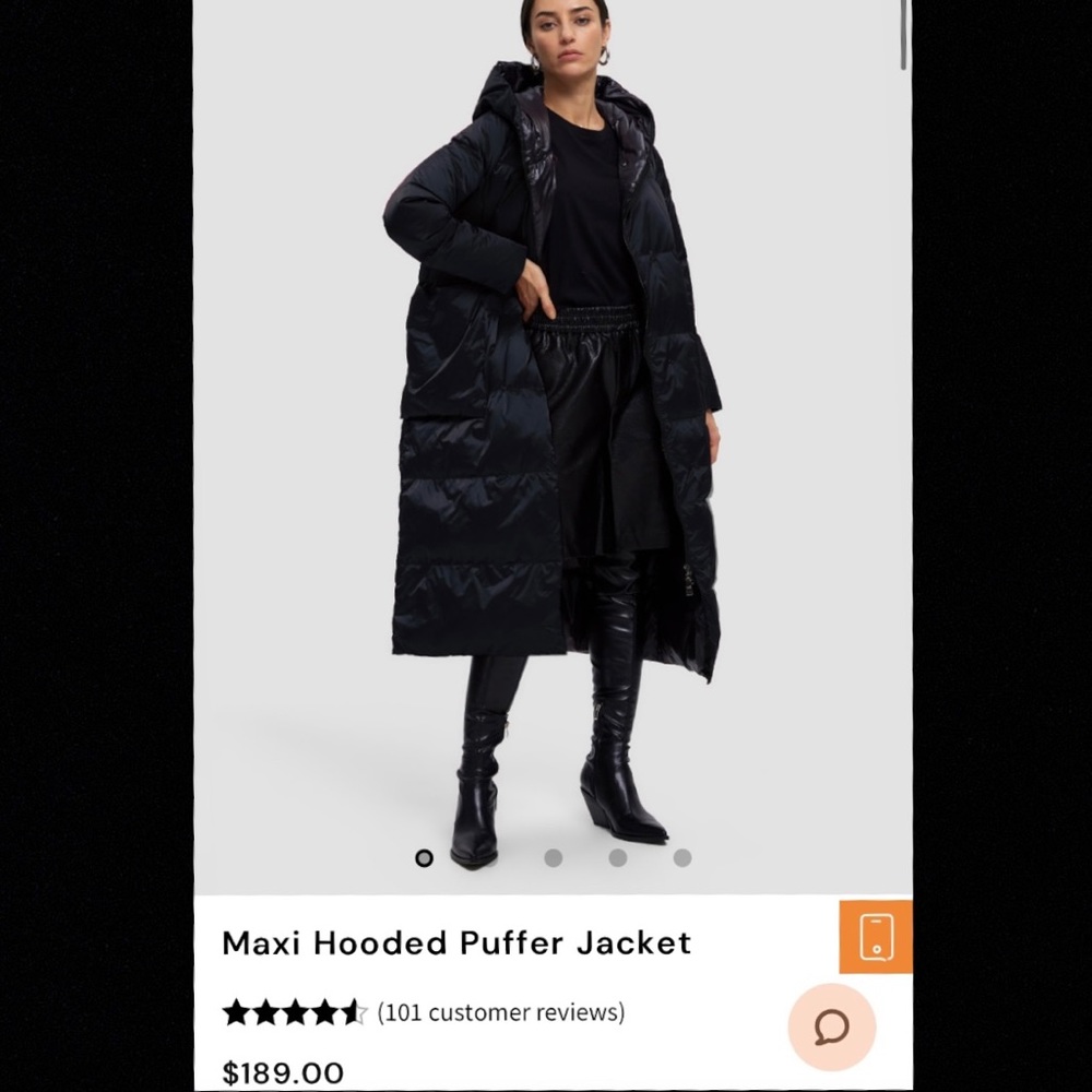 Long, Medium-weight puffer w/ oversized pockets